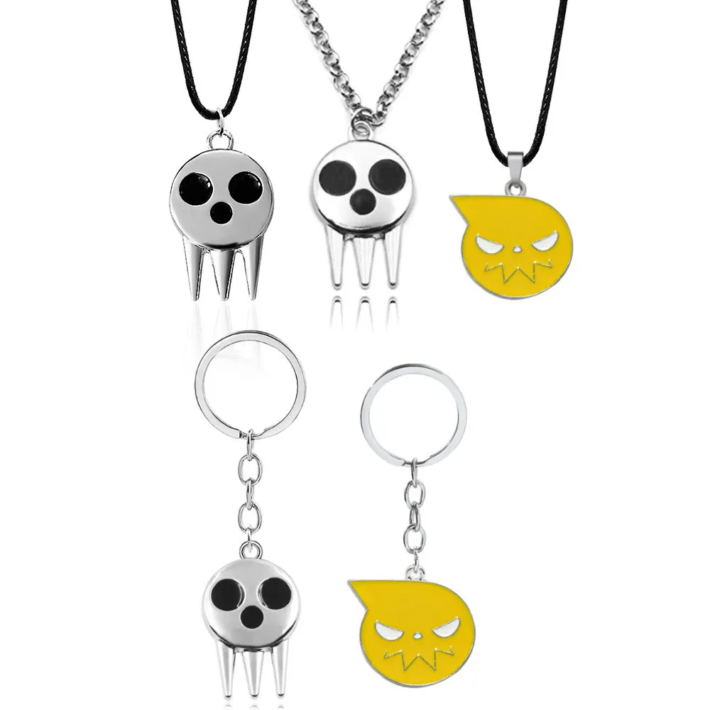 Anime Kid Pierścień Broszka Wisiorek Death the Kid Czaszka Rekwizyty Cosplay Metalowe Regulowane Pierścienie Męskie Damskie Biżuteria do Plecaka