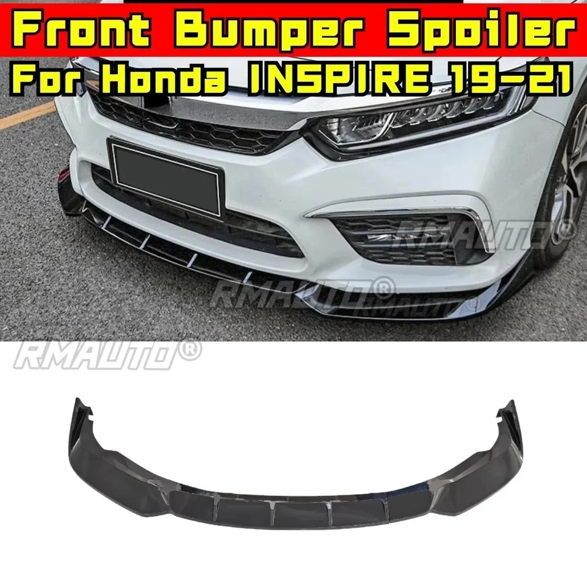 

Car Front Bumper Lip Diffuser Spoiler Glossy Black Modification Part for Honda INSPIRE 2019-2021 Bumper Protector Car Accessorie