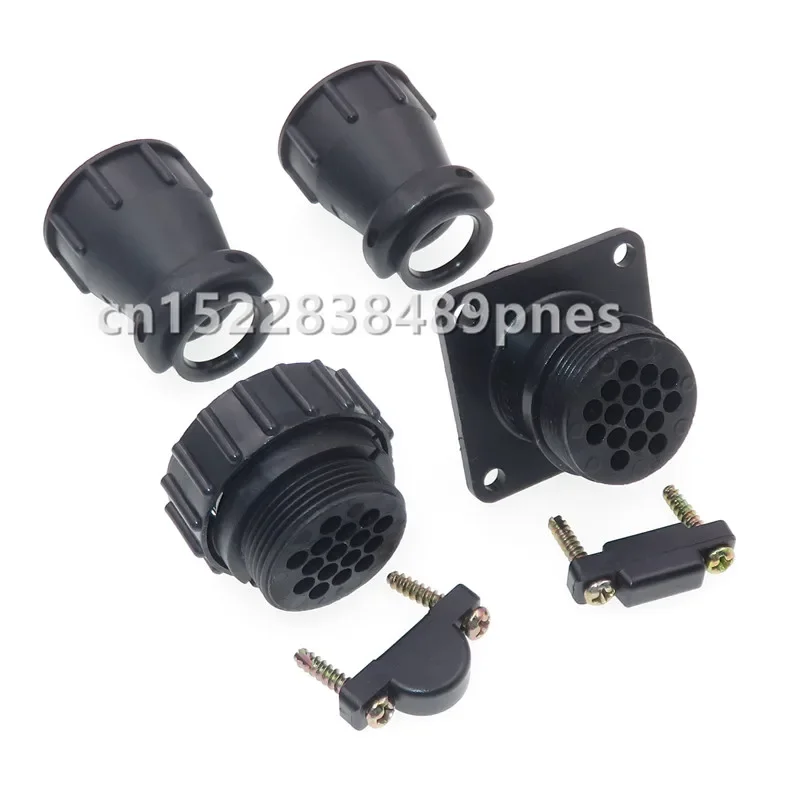 16 Pole Diagnostic Plug Car Aviation Wiring Harness Socket And Tail Clamp 182916-1 206036-1 182642-1 206037-1 206070-8 For SMEMA
