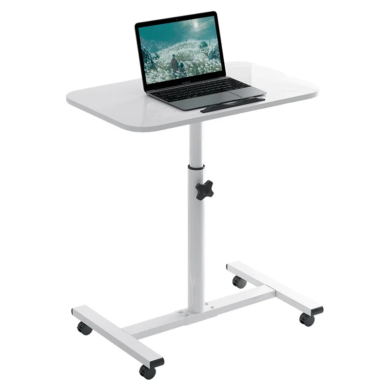 Height Adjustable 360° Rotatable Bedside Table, Creative Minimalist Portable Mobile Small Desk