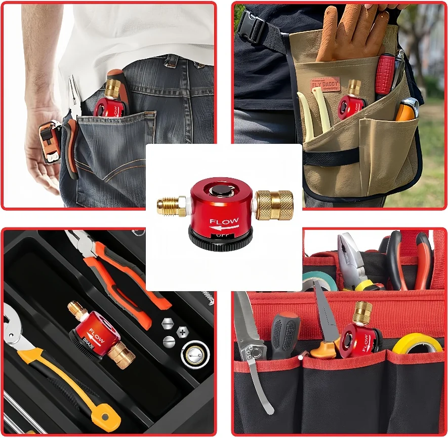 Nitrogen Purge Regulator Tool for HVAC Nitrogen Purge Kit Nitrogen Purge Tool Nitrogen Regulator HVAC Nitrogen Flow Regulator