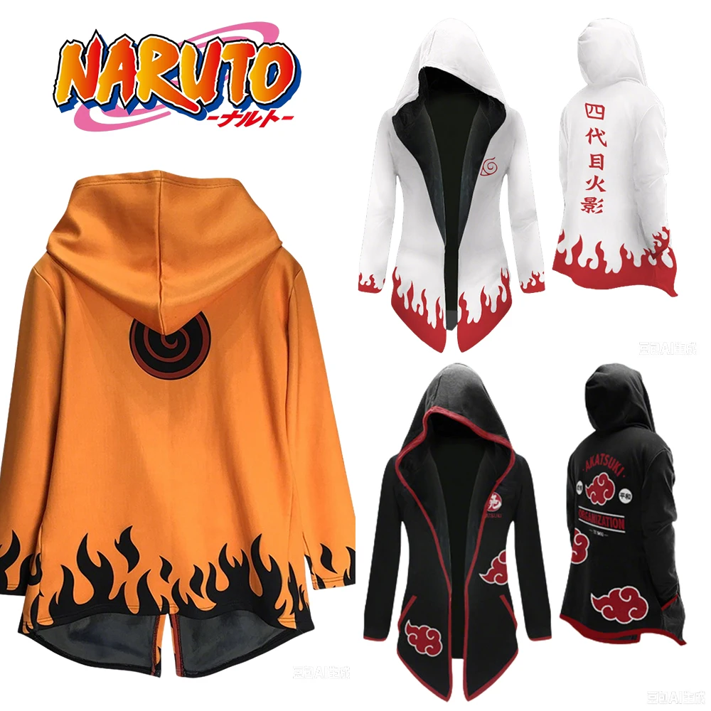 

Naruto Men Women 3D Printing Jacket Anime Cosplay Japanese Anime Style Merchandise Windbreaker Mid Length Outdoor Holiday Gift