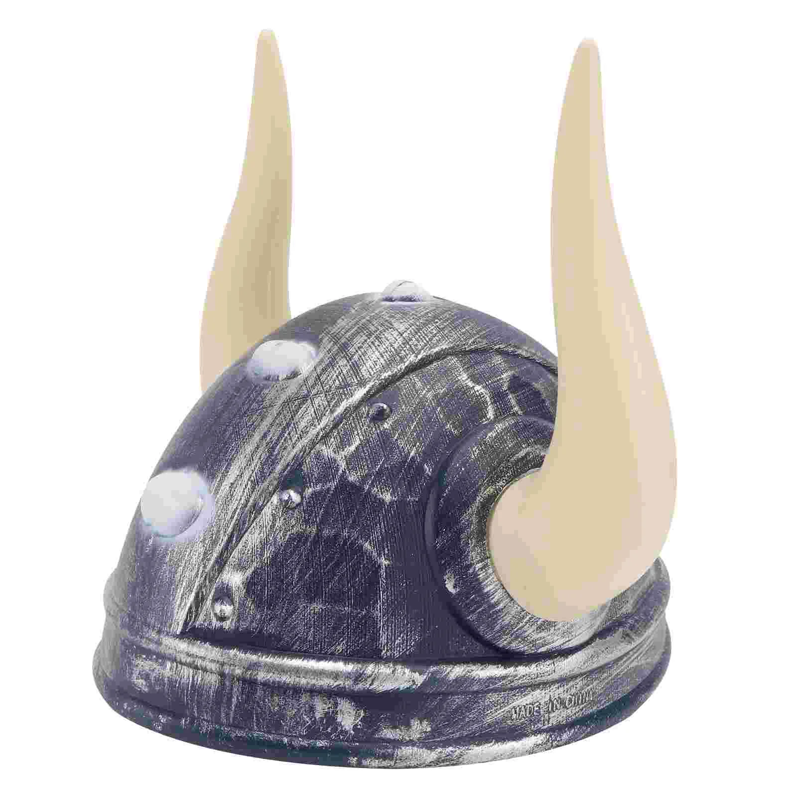 

Headgear Festive Hat Child Hats Kids Viking Pvc Plastic Material Ox Horn