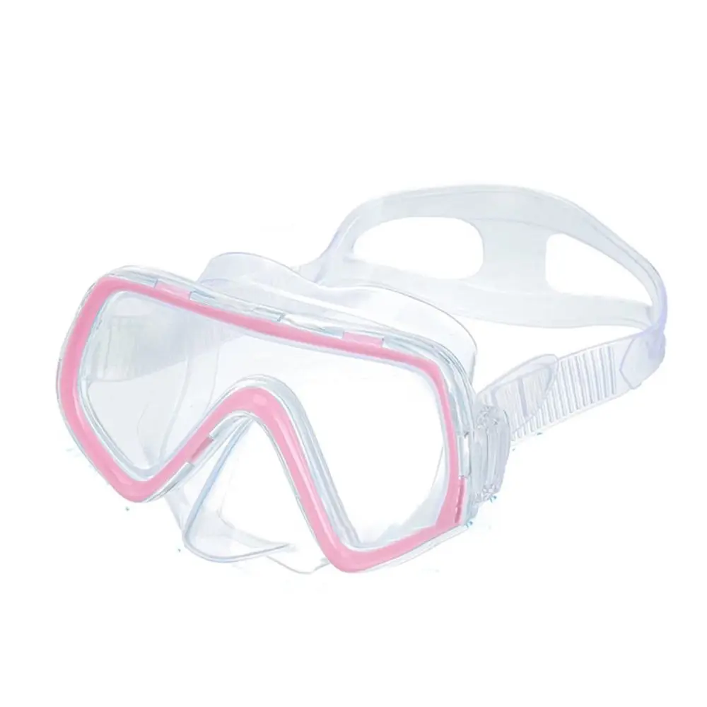 

PC Glass Kids Swim Goggles PVC Strap with Nose Cover Snorkel Swimming Goggles Vibrant Colors Anti Fog Pool Swim Eyewear Girls