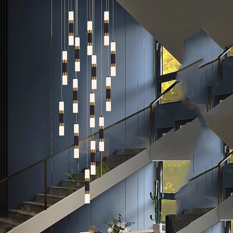 

Nordic Home Decor Dining Room Pendant Lamp Lights Indoor Lighting Stair Lamp Hanging Light Chandelier Lamps For Living Room