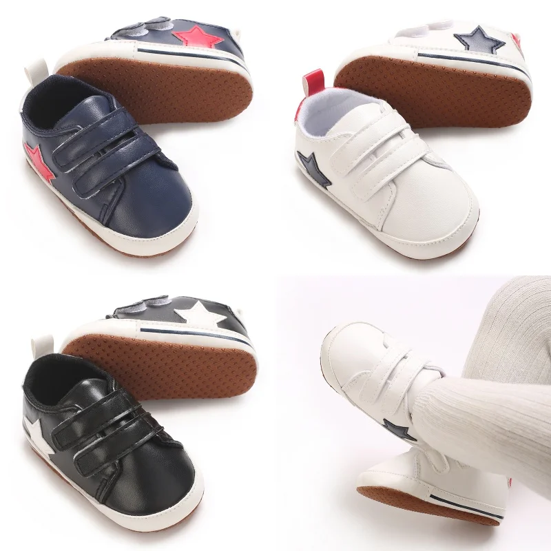 

Весенне-осенние детские кроссовки для детей 0-1 года с милым звездным узором, детские кроссовки с мягкой подошвой