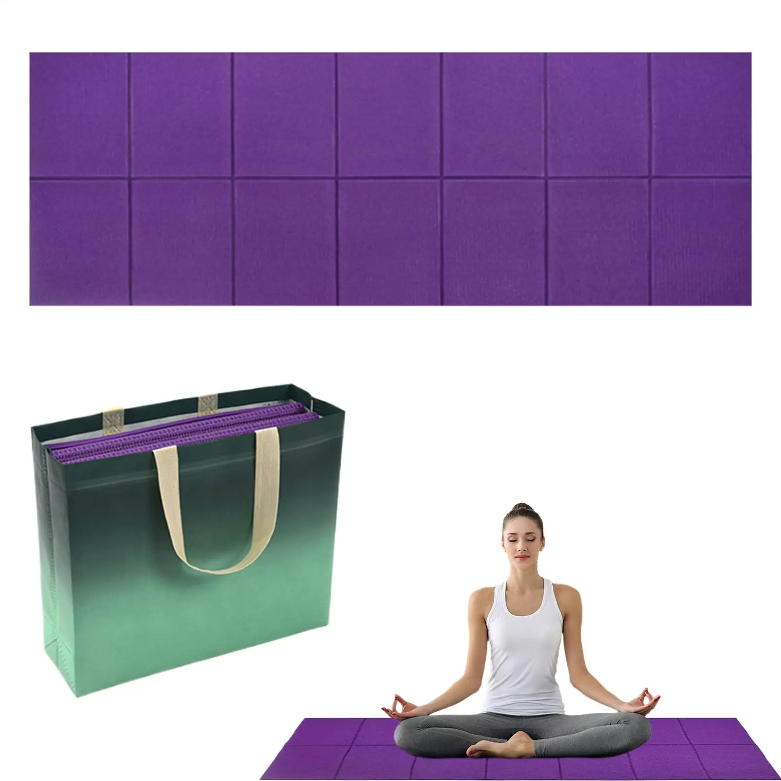 

Sleeping Pad For Camping Outdoor Mat Yoga Sleeping Pad Foldable Cushion Padding With Storage Bag Workout Equipment For Yoga