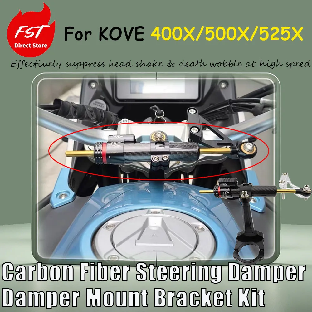 For KOVE 400X/500X/525X retrofit accessories titanium scale directional damper bracket for fixing the truck's balance rod