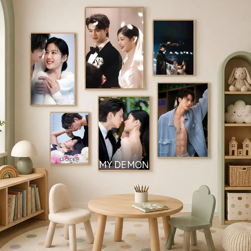 Romance Drama My Demon Poster Self-Stick HD PP paper Wall Art Poster, Waterproof Decor for Bedroom, Living Room