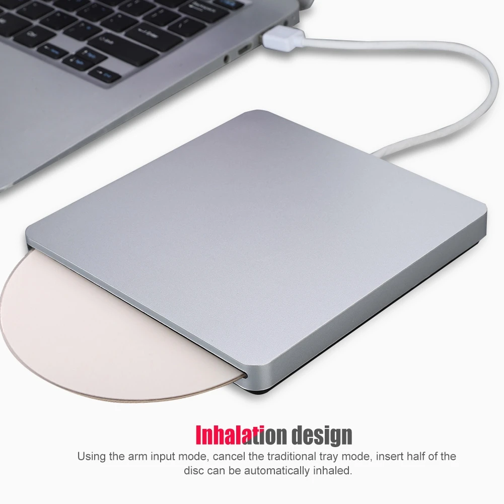 Driver de CD externo DVD externo USB 3.0 Data Slot externo Carga DVD CD Driver para Mac