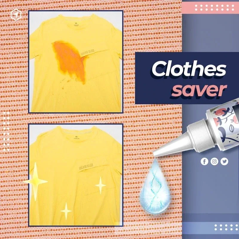 100ml Clothing Oil Stain Remover,fast Dissolve Oil Stains Strong Stain Removers Suitable for Down Jackets and T-shirtsLAVIE LIFE