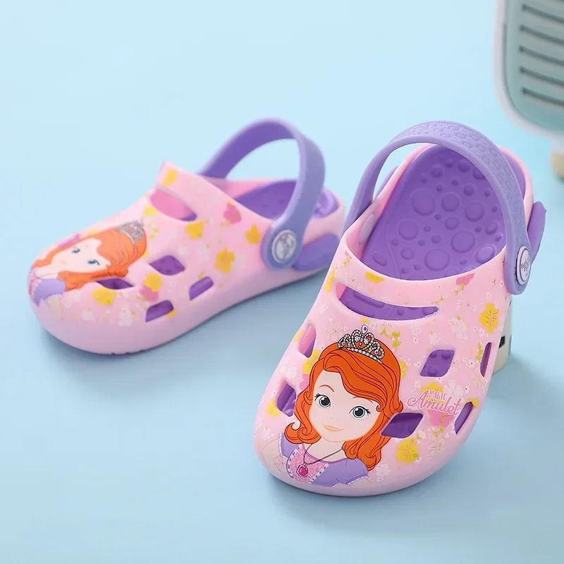 Baby Girl Shoes Summer Kid Sandal Cartoon Minnie Spiderman Princess Slipper Boy Outdoor Bath Indoor Toddler Beach Sport Shoes