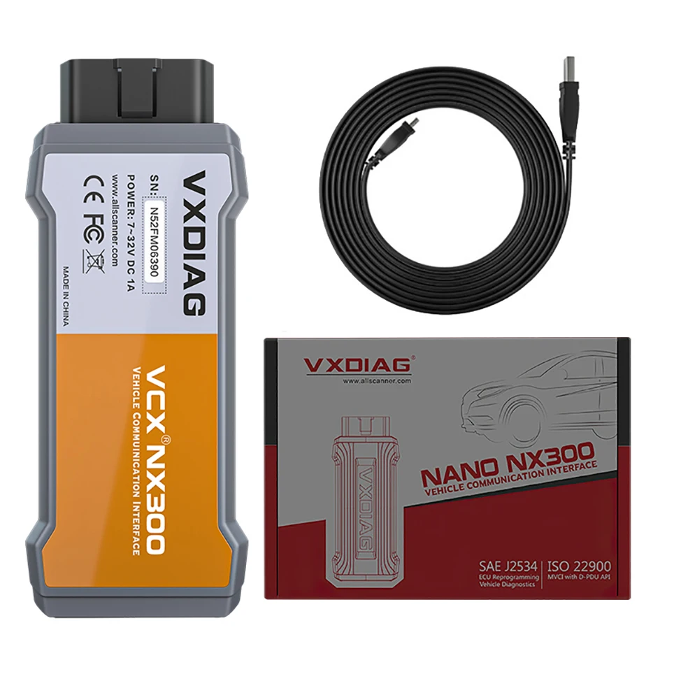 VXDIAG VCX NANO OBD2診断ツール 2014D 全システム対応