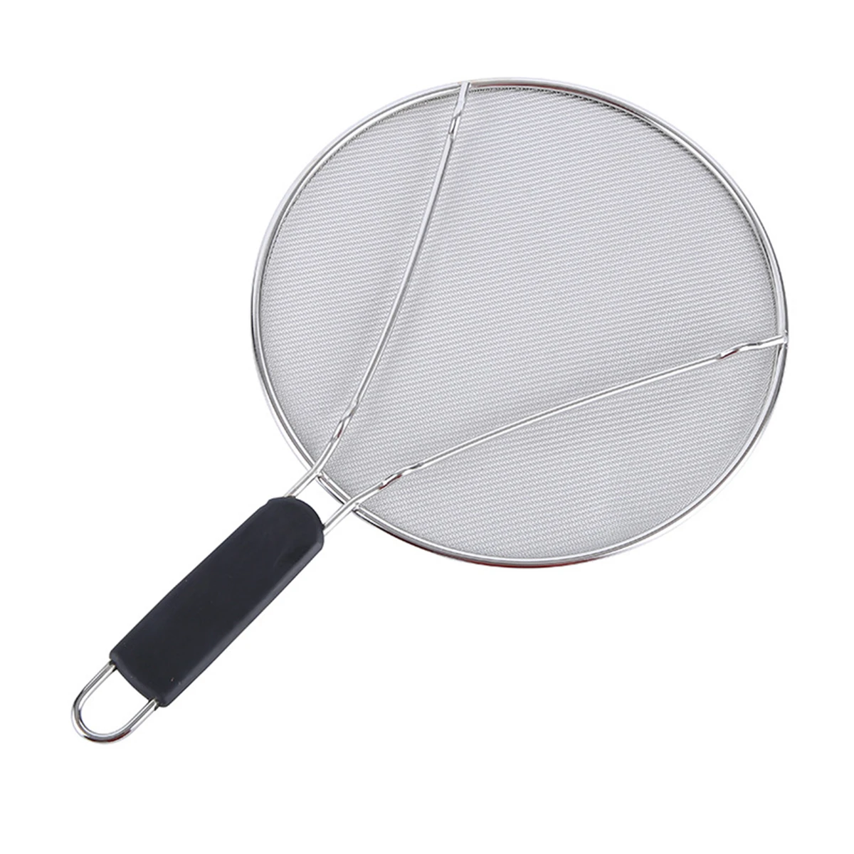 Kitchen Oil Splatter Screen with Stainless Steel Mesh for Frying Protecting from Hot Oil and Minimizing Cleanup Effort