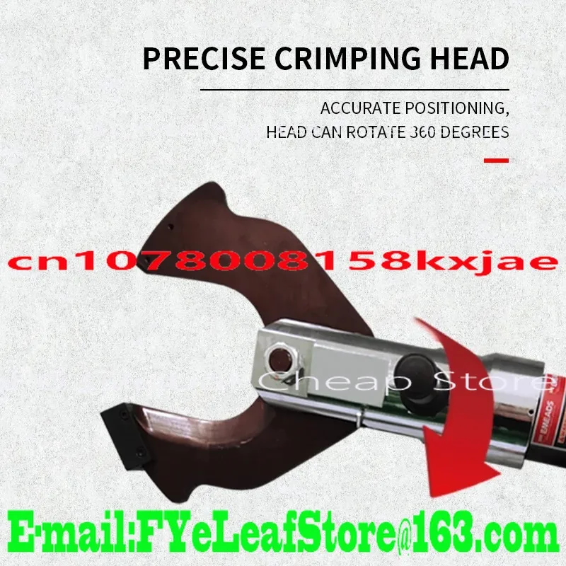 Ez-105c قاطع الكابلات الهيدروليكية الذي يعمل بالبطارية اللاسلكية بقطر 105 مم أداة تجعيد مدرعة