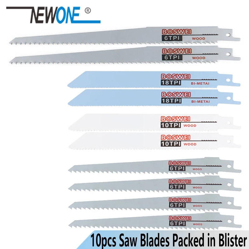 10pcs Jig Saw Blades Reciprocating Saw Blade Hand saw Saber Saw blade For Wood Metal Reciprocating Saw Power Tools Accessories