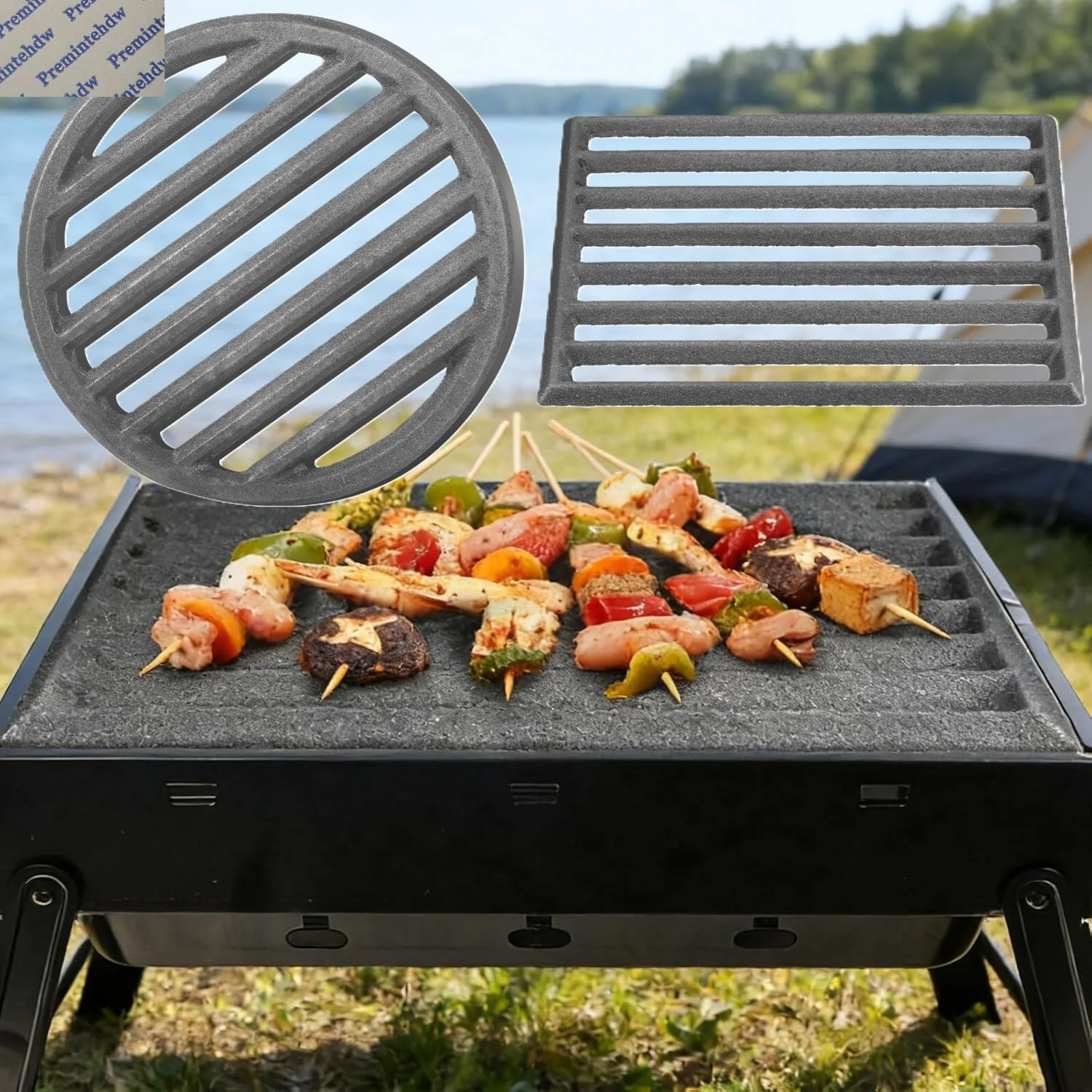 1Pc Cast Iron Grill Grids Grates Gutter Filter