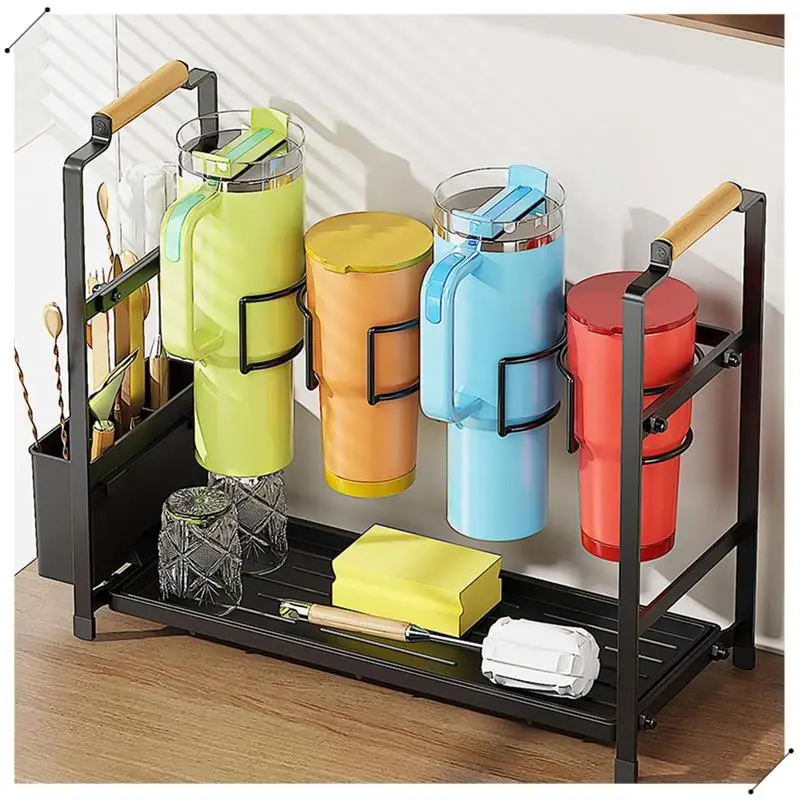 Water Bottle Organizer For Stanley 40 Oz Tumbler Cup Rack For Kitchen Organizers & Storage Organizer Stand