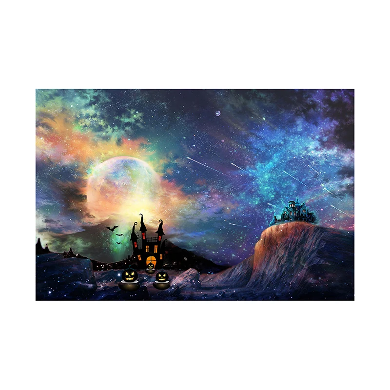 할로윈 배경 성 사진 배경 사진 파티 사진 스튜디오 호박 장면 비닐 치료 또는 트릭