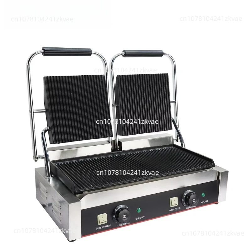 Hot Selling Electric Sandwich Maker Panini Press Grill Double Plate Food Machinery Contact Grill Press Grill