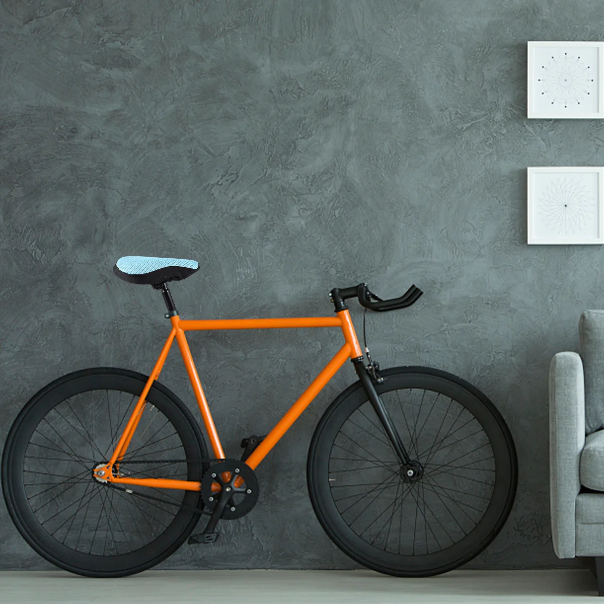 

Breathable 3D Mesh Bike Saddle Cover Sun Block Protection Durable Elastic Edges for Most Bikes Outdoor Riding Gift