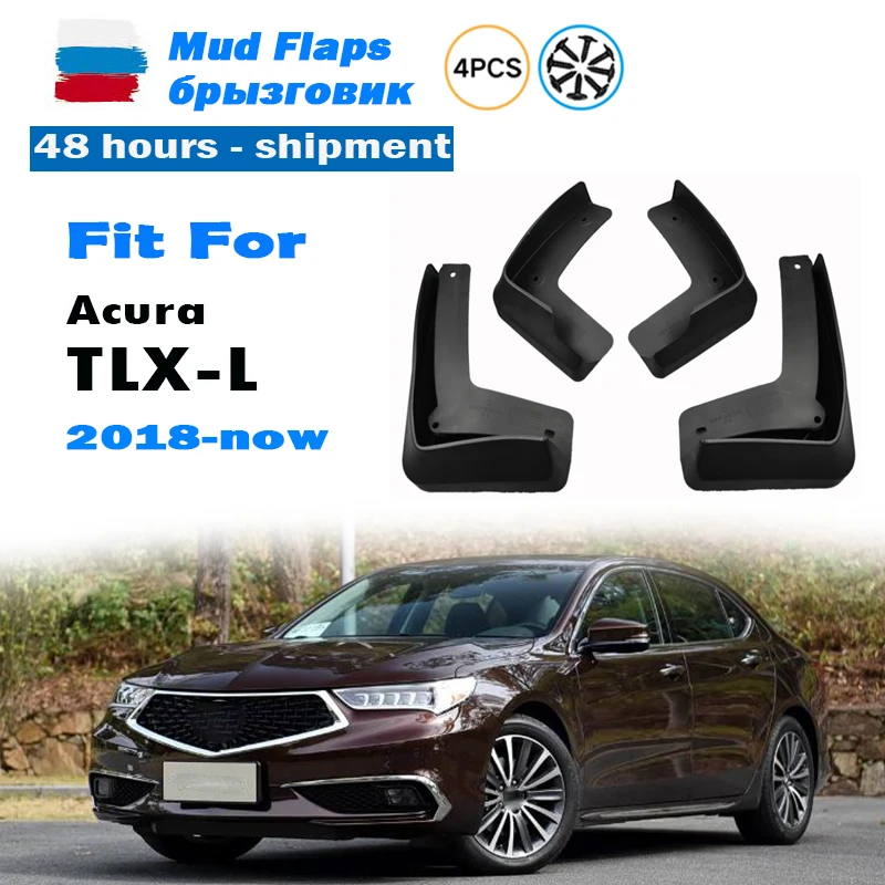 

FOR Acura TLX-L TLX L Mudguard Mud Flaps Guard Splash Mudguards Fender Mudflaps Car Accessories 4PCS 2018 2019 2020 2021-now