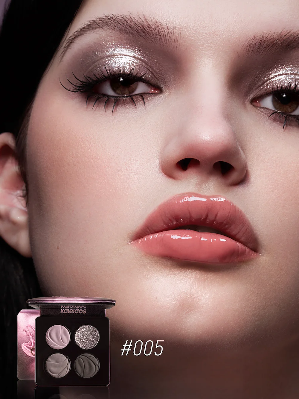 Kaleidos 4-Farben-Lidschatten-Palette Smokey Matte Shimmer Highlight Langlebiges, mischbares Augen-Make-up für den täglichen und Party-Look