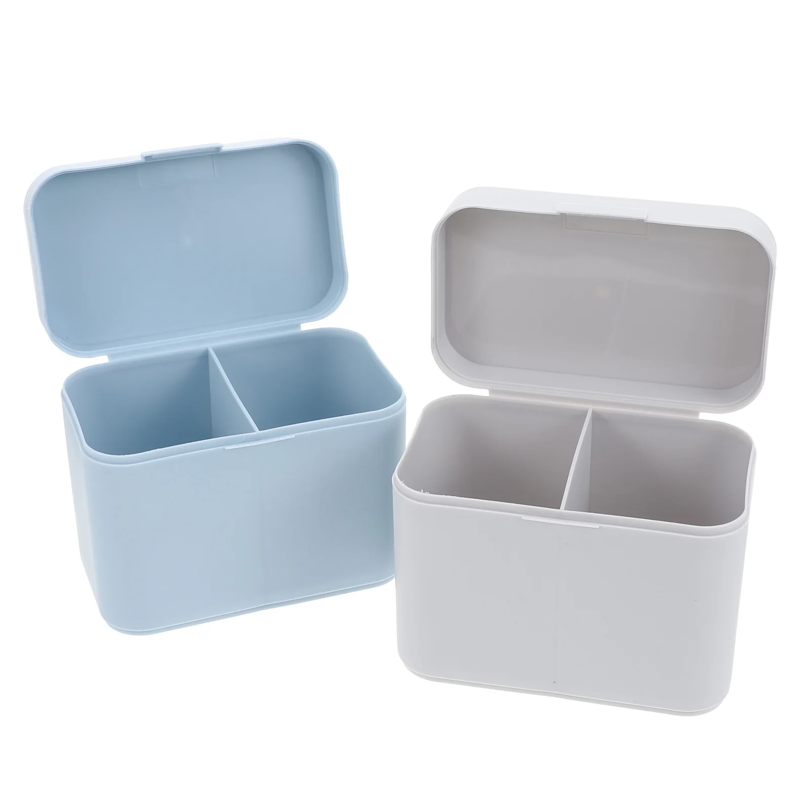 

2 Pcs Cotton Box Nail Art Tools Storage Holder Bathroom Organizer Pad Manicure Container Pads