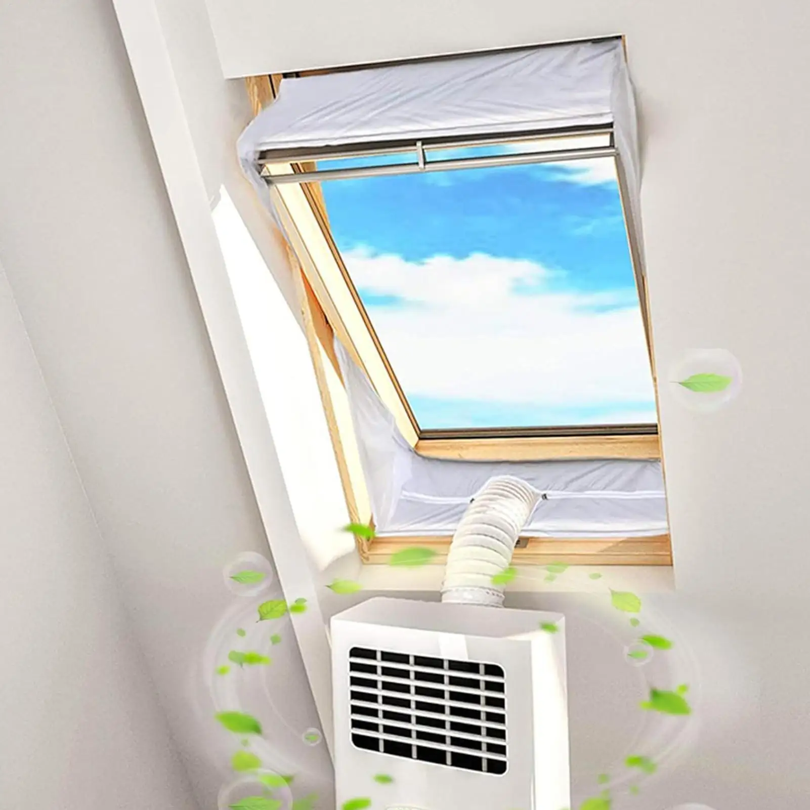 

Portable AC Unit Window Kit Mobile AC Sealing Set Air Conditioner Window Insulation Kit For Home Living Room Bedroom Apartment
