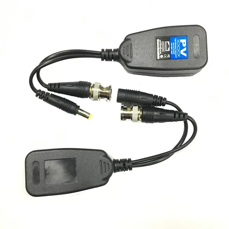 Para 2MP 3MP 4MP 200M rango HD CVI/AHD/TVI Twisted BNC CCTV transceptores pasivos Cat5 CCTV UTP Video Balun IPC para ESCAM 205PV