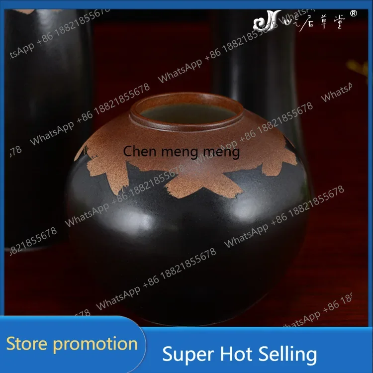 A6239 Vase handmade pottery ornament Jingdezhen ceramic small vase new Chinese European flower insert