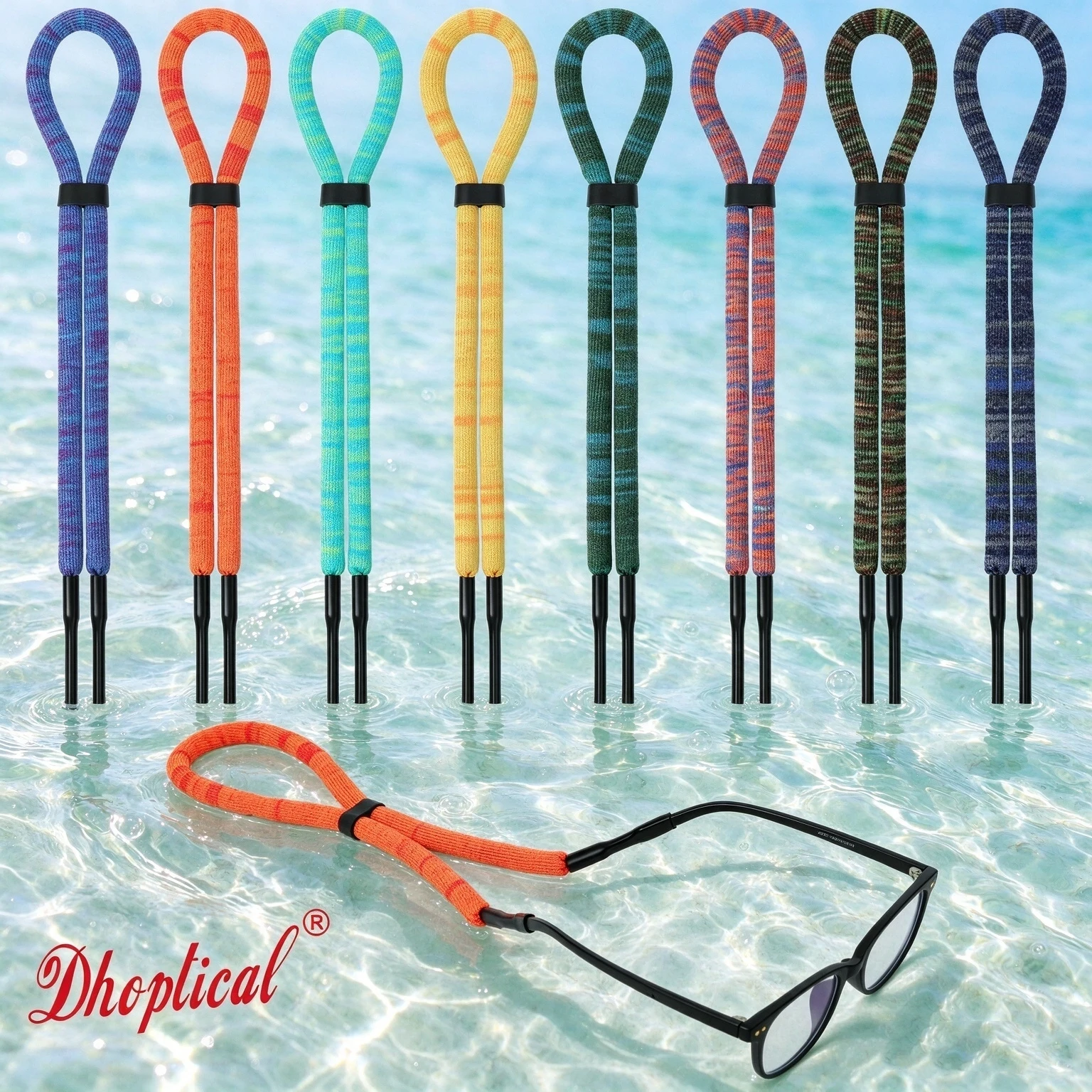 1 Pc Eyewear Floating Strap Adjustable Eyeglass Retainer Holder Floating FoamFishing Colorful Eyewear Retainer