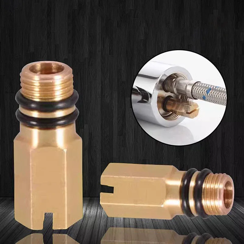 1/5pcs Faucet Inlet Plug M10 Hot Cold Water Faucet Inlet Plug Kitchen Fixture Flexible Pipe End Cap