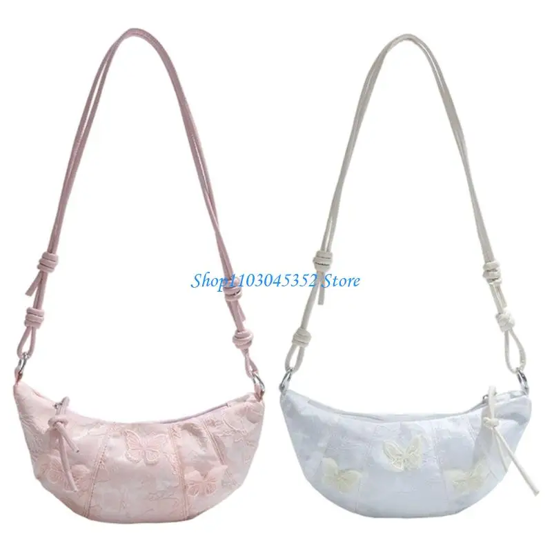 

Fashionable Lace Crossbody Purse for Women and Girls Dumpling Inspired Shoulder Bag Roomy Compartment Trendy Accessory