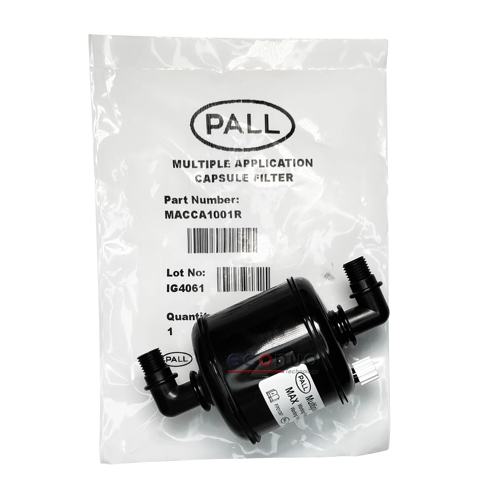 Elbow head Original Pall MACCA1001R 10μ Pall UV capsule ink filter for textile Flora Docan Hantop printer printing machine