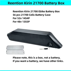 56 52 pcs 21700 cells Ebike Battery Box 36v 48v 52v Side Open Reention Kirin 21700 Battery Box Repair Upgrade Cruiser Step-Thru
