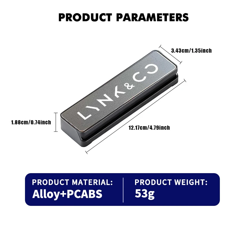 شعار سيارة عالمي محمول لوحة رقم هاتف وقوف السيارات المؤقتة لـ LYNK & CO PHEV 09 MHEV 01 05 03 09 02 04 06 07 08 #6