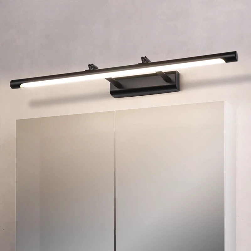 Mirror headlight, bathroom led non-punching bathroomtelescopicmirrorcabinet bathroomthree-colormirrorwalllight Nordic simplicity