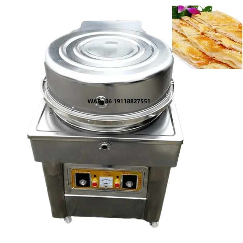 

Commercial Gas Desktop Pancake Oven Vertical Pancake Machine, Fried Bun Pan Fried Dumpling Machine