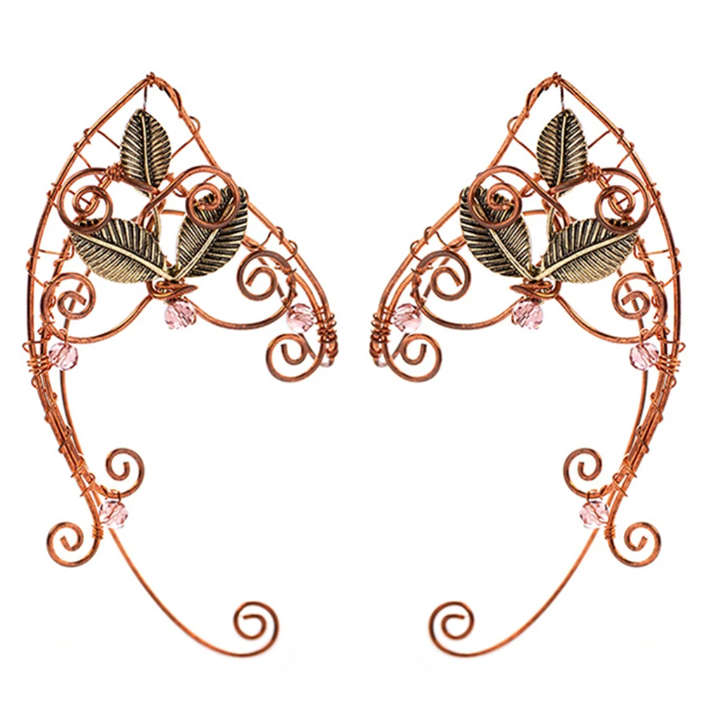 

2pcs Alloy Ear Clips Women Earrings Non Piercing Bone Ear Decor Girls Costume Accessories Valentine Gift Comfortable