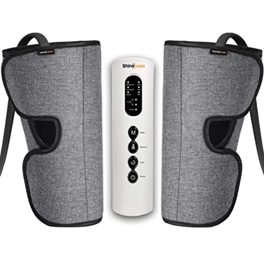 

Calf Massager for Circulation and Pain Relief: Leg Compression Massager with 3 Modes 3 Intensities 2 Timing Settings Designed f