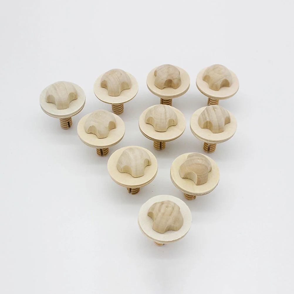 2 Pcs Wooden Removable Adjustable Screw Nuts (2pcs) Pet Teething Toy Screws Toys Bird Cage Detachable Supplies