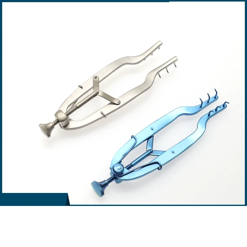 Dacryocyst retractor จักษุสแตนเลสสตีลไทเทเนียมอัลลอยด์อเมริกัน3*3 Claw retractor ปรับได้