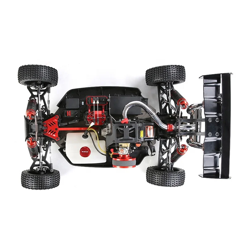 ROFUN V5 PRO 1:5 Scale 4WD RC Nitro Buggy 2.4Ghz Remote Control  Truck Hobby Model RTR 45CC Engine CNC Metal 75KG Servo - Image 5