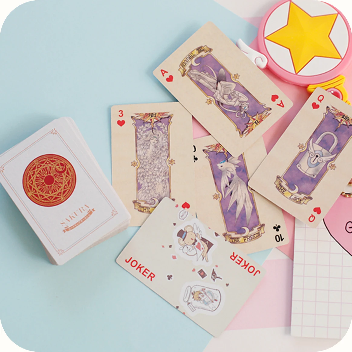 Anime Cardcaptor Sakura Cosplay Prps Clow Cards Sakura Cards Poker Cards Playing Card For Hallowmas Party Women Men Gift