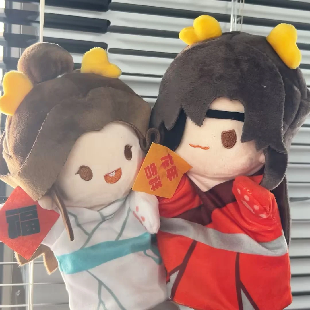 

Пушистая кукла для косплея Heaven Official's Blessing, милая кукла Tian Guan Ci Fu XieLian HuaCheng, ручная кукла из хлопка, виджет Maumet Bauble