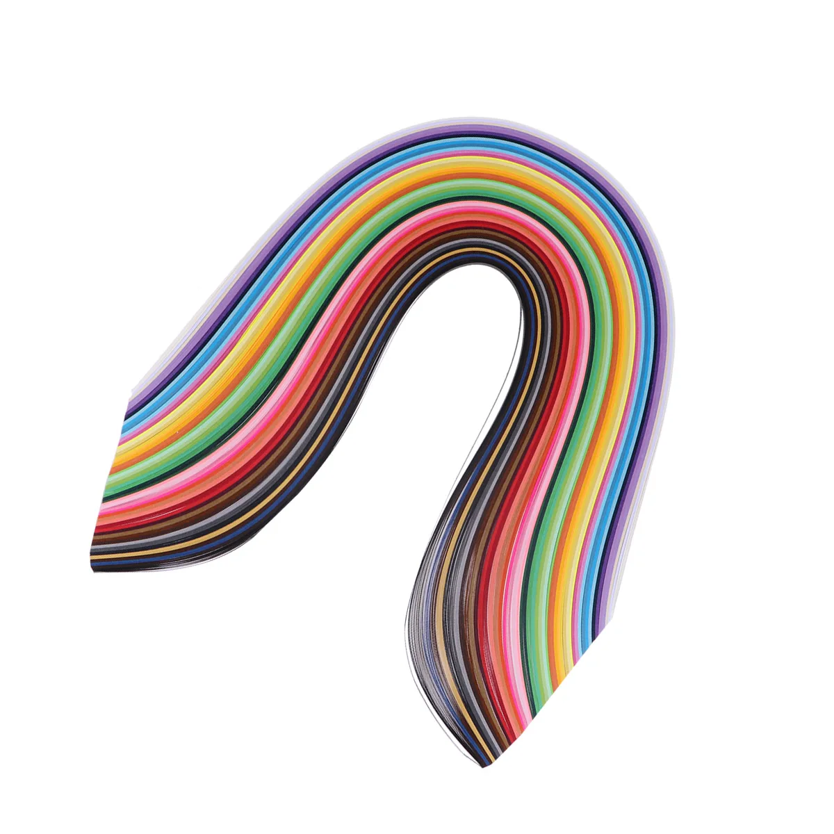 

DIY Paper Quilling Strips 500 Strips 50 Colors Paper Strips Set for Arts and Crafts Projects (Random Color) - 5mm