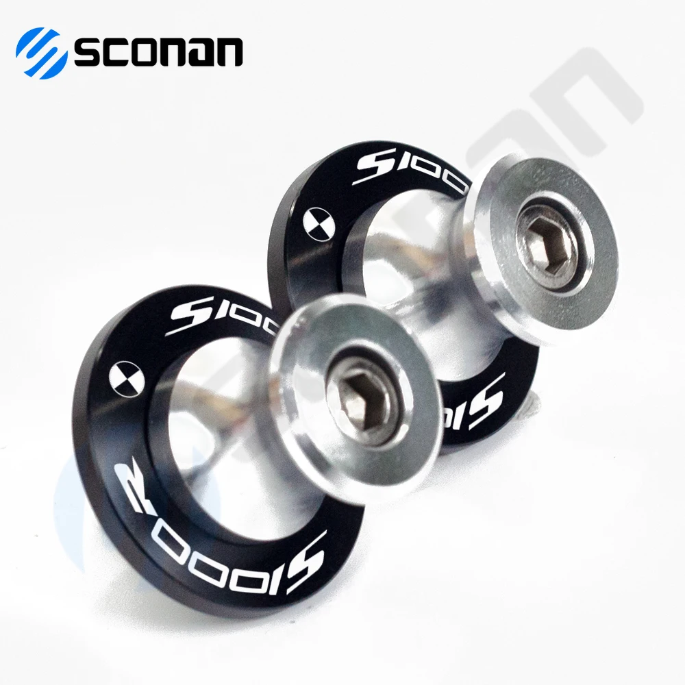 สําหรับ BMW S1000RR HP4 S 1000 RR S1000 RR/R S1000R 8MM รถจักรยานยนต์ CNC Swingarm Spools Sliders Swing ARM spools sllider ฝาครอบ ﻿