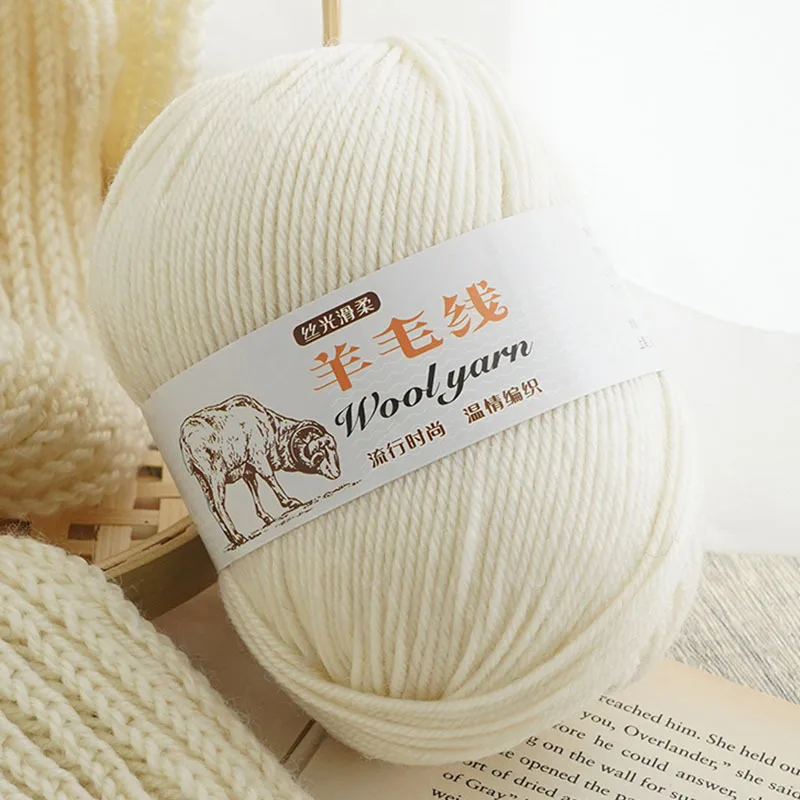 1pc*100grams Fine Merino Wool Blended Crochet Yarn for Knitting Sweater Scarf Woollen Thread Thick 4ply Top Quality