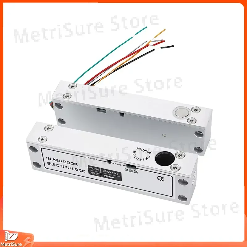 Surface Mount Strike Lock DC12V 24V Aluminum Alloy for Metal Wooden Doors Access Control Security Door Lock Smart